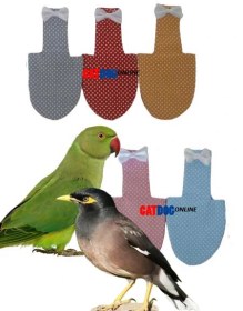 تصویر پوشک پرنده مخصوص مرغ مینا، ملنگو و شاه طوطی برند پرپوش در 5 رنگ جذاب (Bird-diapers-for-Melengo-and-Shah-Totoi-brand-in-5-attractive-colors)