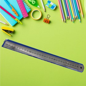 تصویر خط کش فلزی مجموعه کامل نوشت افزار، ملزومات مدرسه و اداری با ارسال سریع