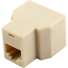 تصویر تبدیل 1 به 2 پورت شبکه RJ45 CONVERTER 1 TO 2 RJ45