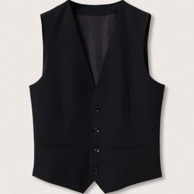 تصویر ژاکت مردانه مشکی منگوMANGO Man | 27050058 اورجینال 