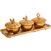 تصویر قندان گلد کیش مدل اس‌کیو کد GK829706 بسته 3 عددی 