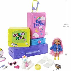 تصویر عروسک باربی دختر بچه مدل Barbie Extra Mini and Animal Friends' Travel Adventures - زمان ارسال 15 تا 20 روز کاری 