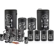 تصویر سرویس آشپزخانه ۱۸پارچه درب فلزی بلانزو ۴۰۴۵مدل 