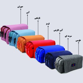 تصویر جامدادی ۳ زیپ الوان مدل ۱۲۵۴ 