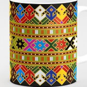 تصویر ماگ با طرح سنتی رنگارنگ 