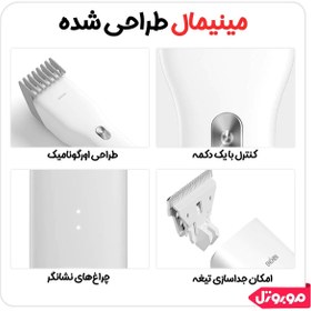 تصویر ماشین اصلاح موی سر و صورت شیائومی مدل Enchen Boost (فول پک) Xiaomi Enchen Boost Hair clipper trimme