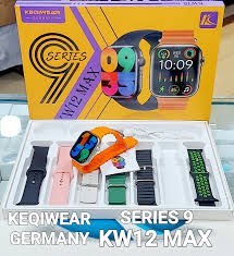 تصویر ساعت هوشمند KW12MAX - مشکی SMART WATCH KW12MAX