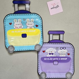 تصویر زیپ کیپ طرح چمدان کیوت 