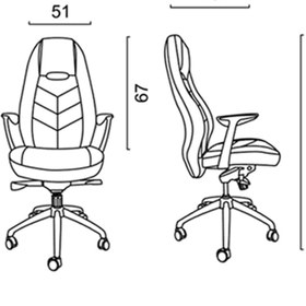 تصویر صندلی مدیریتی داتیس فرا 