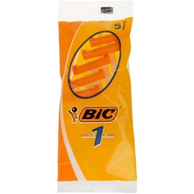 تصویر تیغ یک لبه نرمال بیک بسته ۵ عددی 