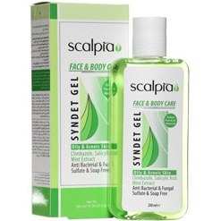 تصویر ژل شوینده غیر صابونی صورت و بدن پوست چرب 200 میلی لیتر اسكالپیا Scalpia Face and Body Care Syndet Gel 200ML