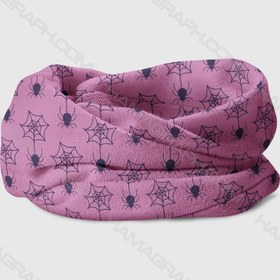 تصویر هدبند طرح pink spiders 