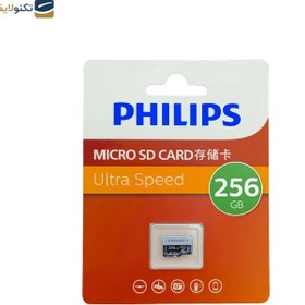 تصویر کارت حافظه microSDXC فیلیپس مدل A1-V30 کلاس 10 استاندارد UHS-I U3 سرعت 80MBps ظرفیت 256 گیگابایت Philips Elite microSDXC Flash Card - 256GB