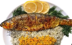 تصویر سبزی پلو با ماهی 