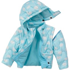 تصویر کاپشن بچگانه طرح ابر چیبو از پلی استر 