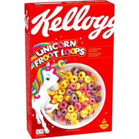 تصویر کورن فلکس یونی کورن کلاگز وزن 375 گرم kellogg's غلات صبحانه کی کلاگز میوه ای 375 گرم یک عددی