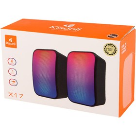 تصویر اسپیکر دو تکه Kisonli X17 Kisonli X17 Multimedia speaker