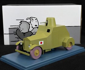 تصویر تانک تن تن the armoured car – 1/24 model car 