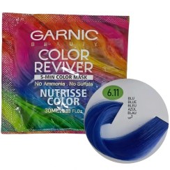 تصویر شامپو رنگ ساشه ای گارنیک آبی 6.11 Garnic 