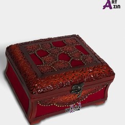 تصویر جعبه جواهرات چوبی و باکس جاجواهری کد: 4 - 809 
