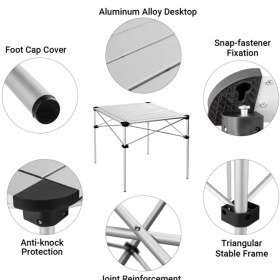تصویر میز کمپینگ رول آپ آلومینیومی KingCamp 