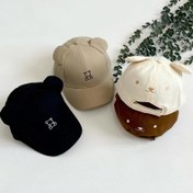 تصویر کلاه بیسبالی بچگانه گوش دار طرح تدی 