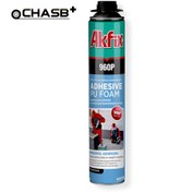 تصویر اسپری فوم چسب پلی اورتان گان خور آکفیکس AKFIX 960P AKFIX 960 Polyurethane Hose Adhesive Foam Spray