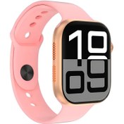 تصویر ساعت هوشمند گرین لاین مدل SE46 با بدنه رویه زینک و بند سیلیکونی 