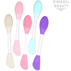 تصویر قلم دوطرفه براش ماسک و فیس براش SILICON MASK BRUSH