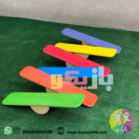 تصویر تخته تعادل چوبی کودک 
