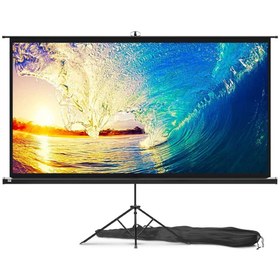 تصویر پرده نمایش پایه دار پروژکتور اسکوپ سایز 250x250 Scope Tripod Projector Screen 250x250