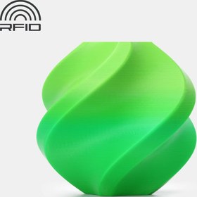 تصویر فیلامنت دو رنگ بامبو لب PLA Basic Gradient رنگ لیمویی 