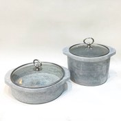 تصویر ست دیگ و تابه سنگی طرح زودپز 