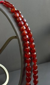 تصویر تسبیح عقیق چهار تراش 