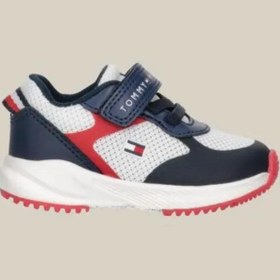 تصویر کفش کتانی بنددار بچگانه مدل لوتوپ برند Tommy Hilfiger Kids Low Top Lace Up Sneakers