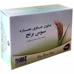 تصویر صابون سبوس برنج دکتر بیز بسته 3 عددی ا Dr.BIZ rice bran soap Dr.BIZ rice bran soap