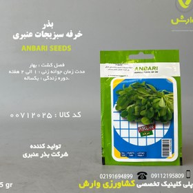 تصویر خرفه سبزیجات عنبری بسته بندی خانگی 