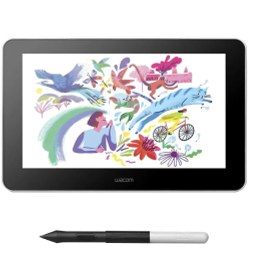 تصویر قلم نوری و تبلت گرافیکی وکام مدل Wacom DTC-133 