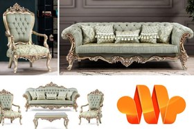 تصویر مبل کلاسیک لاکچری 