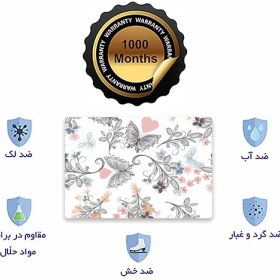 تصویر اسکین لپ تاپ طرح Flower کد ۰۸ به همراه استیکر کیبورد 