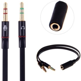 تصویر تبدیل سوکت 3.5 سه خط ماده به دو سر نر 3.5 میلی متری برند ZICO ZICO 3.5MM Extension Headphone Audio Splitter