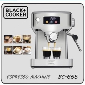 تصویر اسپرسو ساز 20 بار بلک اند کوکر مدل CM-665 BLACK+COOKER CM-665 Espresso Machine