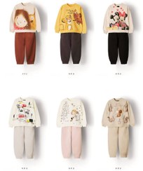 تصویر ست دو تیکه بچگانه آکو سایز ۶ تا ۸ سال طرح فرشته و هاپو 