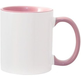 تصویر لیوان سابلیمیشن داخل و دسته رنگی ا Sublimation cup inside and colored handle Sublimation cup inside and colored handle