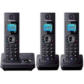 تصویر گوشی تلفن بی سیم پاناسونیک مدل KX-TG7863 ا Panasonic KX-TG7863 Cordless Phone Panasonic KX-TG7863 Cordless Phone