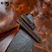 تصویر بند ساعت چرم بوفالو چهار لایه فاخر 