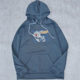 تصویر هودی داخل کرک طرح فانتزی رنگ نفتی Ladies hoodie