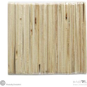 تصویر چوب بستنی باریک سفید لوکس صبا متالیک - یک باکس 10 تایی 