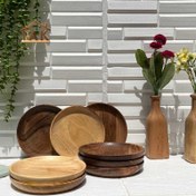 تصویر بشقاب چوبی سایز ۱۸ 