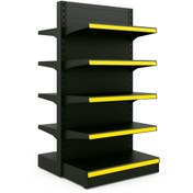 تصویر قفسه دو طرفه VIP فروشگاهی 